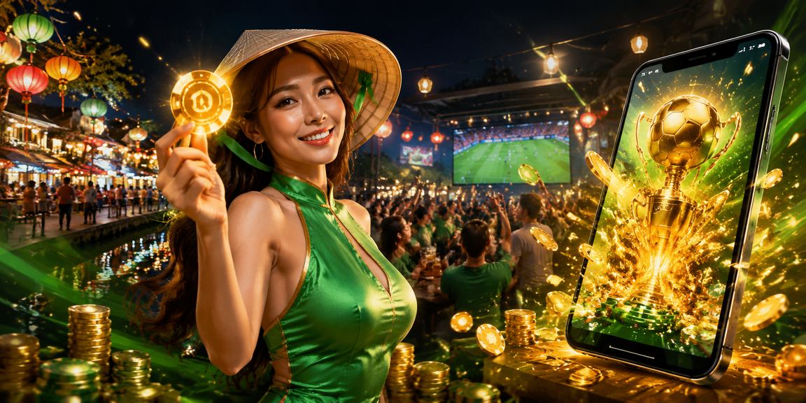 Người chơi đăng ký tài khoản casino trực tuyến trên điện thoại tại Phú Quốc với nón lá